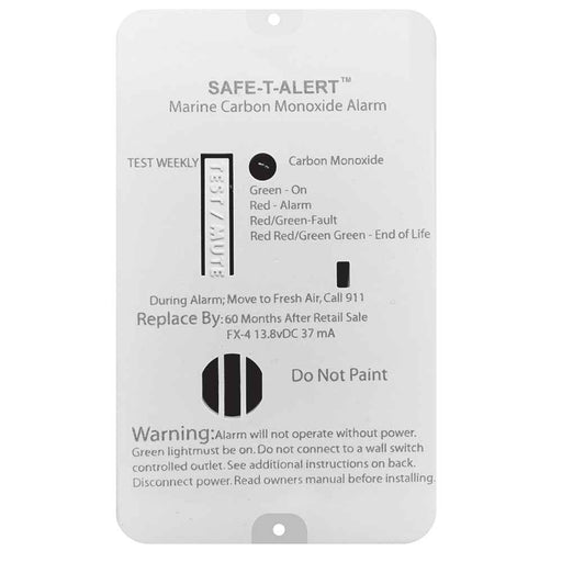 Buy Safe-T-Alert FX-4 FX-4 Carbon Monoxide Alarm - Marine Safety Online|RV