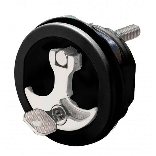 Buy Whitecap S-9415BC Compression Handle CP Zinc/Black Nylon Locking - 1/4