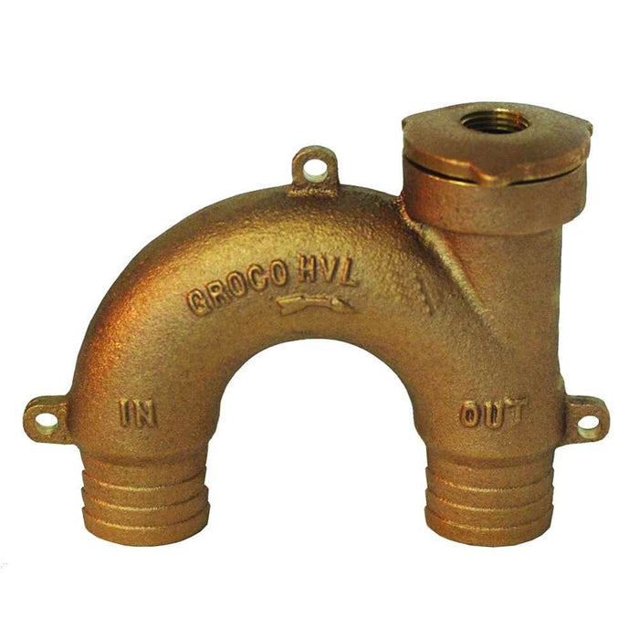 Buy Groco HVL-500 Bronze Vented Loop - 1/2" Hose - Marine Plumbing &