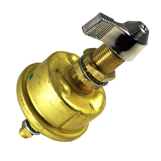 Buy Cole Hersee M-284-09-BP Single Pole Brass Battery Switch w/Faceplate