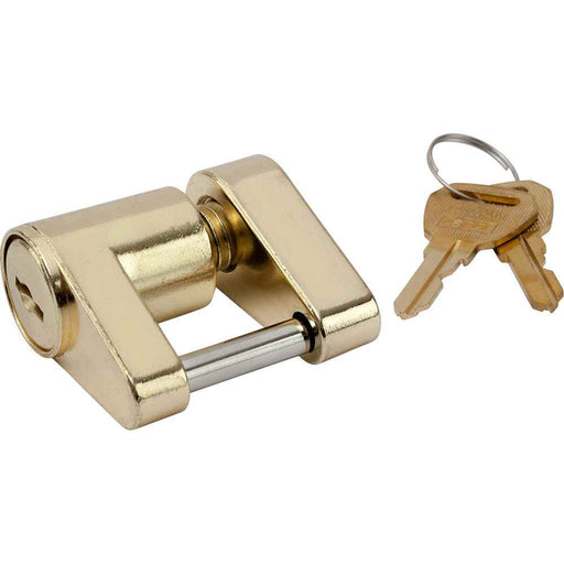 Buy Sea-Dog 751030-1 Brass Plated Coupler Lock - 2 Piece - Boat Trailering
