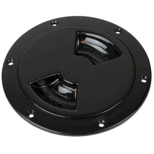 Buy Sea-Dog 336155-1 Smooth Quarter Turn Deck Plate - Black - 5" - Marine