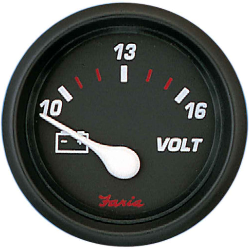 Buy Faria Beede Instruments 14605 Professional Red 2" Voltmeter - Marine