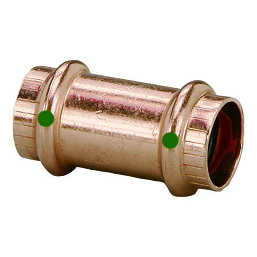 Buy Viega 78172 ProPress 1/2" Copper Coupling w/o Stop - Double Press