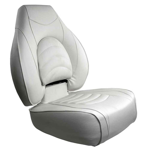 Buy Springfield Marine 1041606-1 Fish Pro High Back Folding Seat - White -