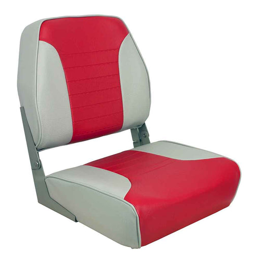 Buy Springfield Marine 1040655 Economy Multi-Color Folding Seat - Grey/Red