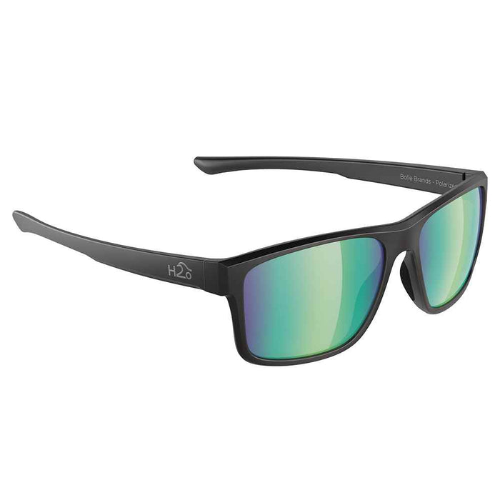 Buy H2Optix H2029 Coronado Sunglasses Matt Black, Brown Green Flash Mirror