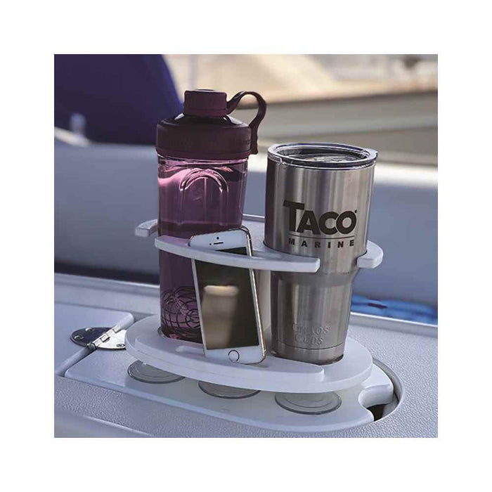 Buy TACO Marine P01-2020W Double Tumbler Poly Drink Holder - White - Boat