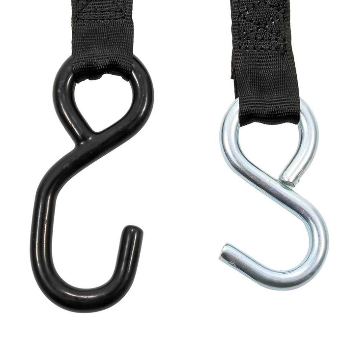 Buy Camco 50033 Retractable Tie Down Straps - 1" Width 6' Dual Hooks -