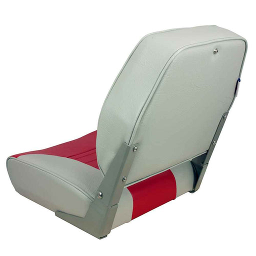 Buy Springfield Marine 1040655 Economy Multi-Color Folding Seat - Grey/Red