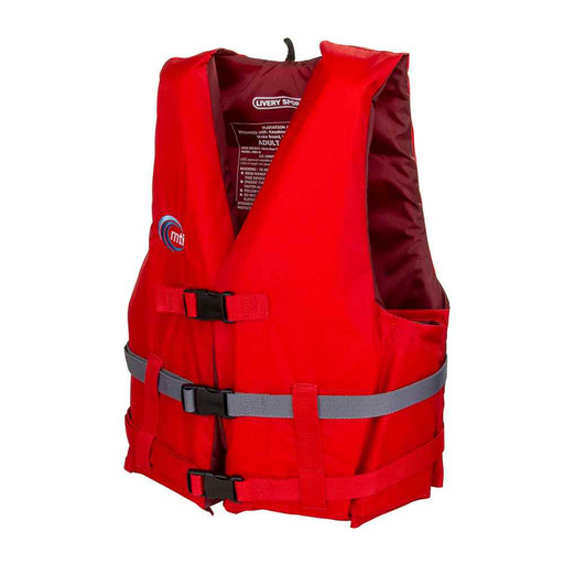 Buy MTI Life Jackets MV701D-M/L-830 Livery Sport Life Jacket - Red/Dark