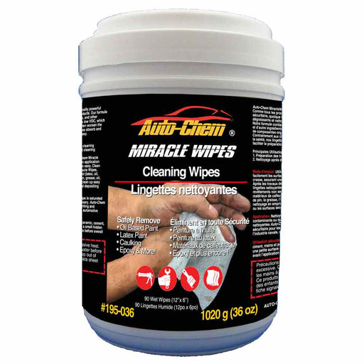 Buy Auto Chem 195-036 Auto-Chem Miracle Wipes - Auto Detailing Online|RV