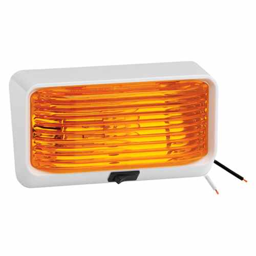 Buy Bargman 30-78-518 Amber Porch Light White/Switch - Lighting Online|RV