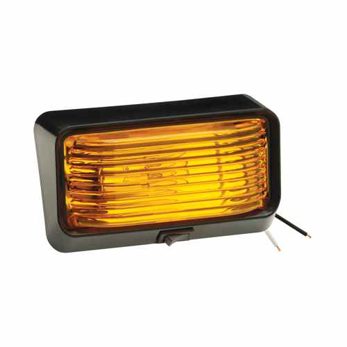 Buy Bargman 30-78-525 (2)Porch Lite Amber Blk Base - Lighting Online|RV