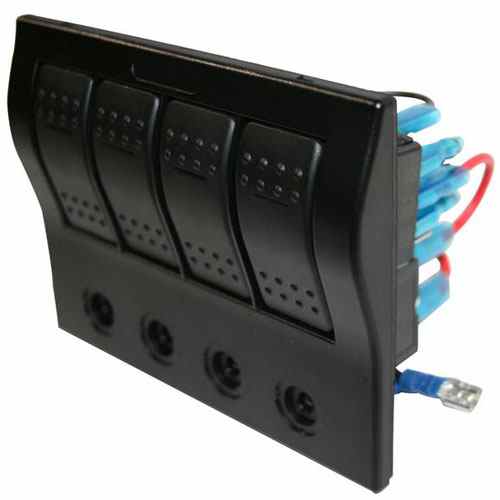 Buy Bulldog Winch 20266 4-Switch Panel W/Light Breaker - Towing