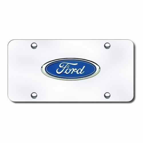 Buy Automotive Gold FOR.CC Ford Chrome Logo On Chr.Pla - License Plates