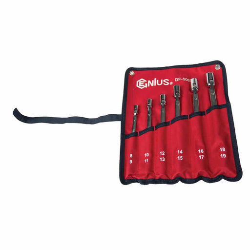 Buy Genius DF-506M 6Pc Metric Double Flexible Socket Wrench Set -