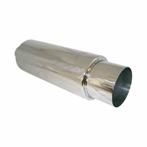  Buy Muffler Ss Round Single Tip CLA 25-166S - Exhaust Systems Online|RV
