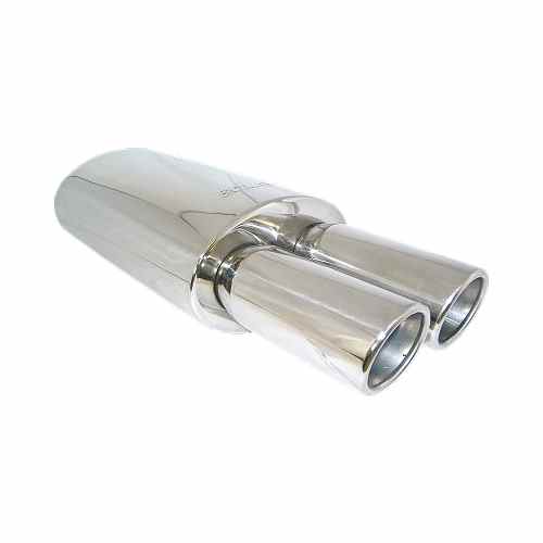  Buy Muffler Oval Ss W/2-Round T CLA 25-177S - Exhaust Systems Online|RV