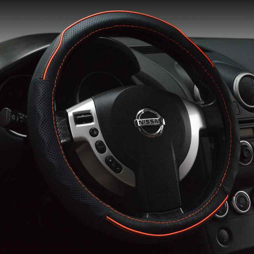  Buy Steering Wheel Cover Black & Red Stitch 38Cm CLA 49-P82HP BKBK -