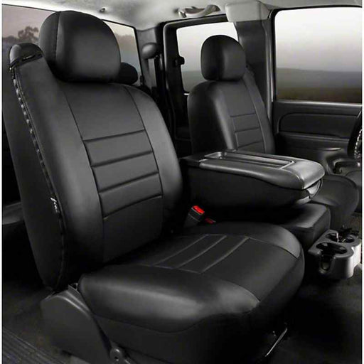 Buy FIA SL67-10 BLK/BLK Front Seat Cover Black Ford F250 02-10 -