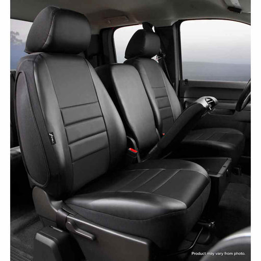 Buy FIA SL67-12 BLK/BLK Front Seat Cover Black Ford Superduty 08-10 -