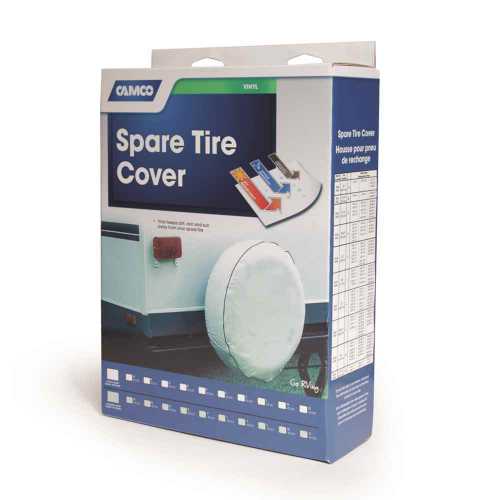 Buy By Camco Spare Tire Cover Colonial White 31-1/4" - RV Tire Covers