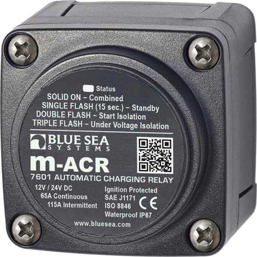 Buy Blue Sea Systems 7601 7601 DC Mini ACR Automatic Charging Relay - 65