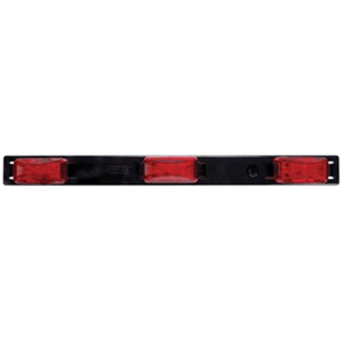  Buy Optronics MCL-93RK Red LED 3Pc ID Light Bar Black - Towing Electrical