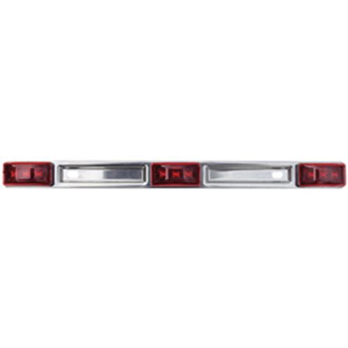  Buy Optronics MCL-97RK Red LED 3Pc ID Light Bar Steel - Towing Electrical