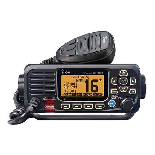 Buy Icom M330 11 M330 Compact VHF Radio - Black - Marine Communication
