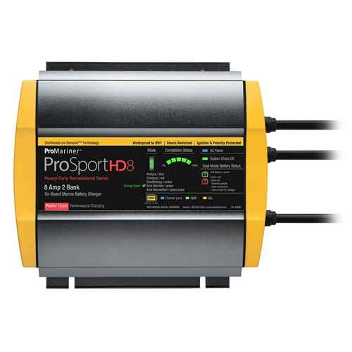 Buy ProMariner 44008 ProSportHD 8 Gen 4 - 8 Amp - 2 Bank Battery Charger -