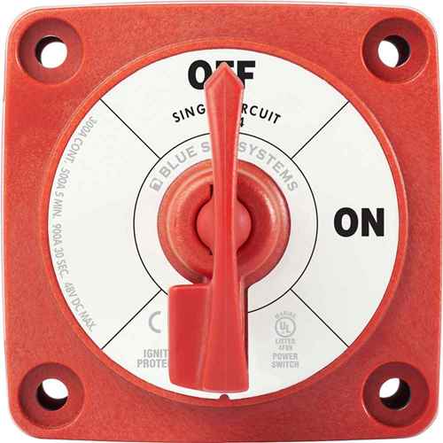Buy Blue Sea Systems 6004 6004 Single Circuit ON-OFF w/Locking Key - Red -