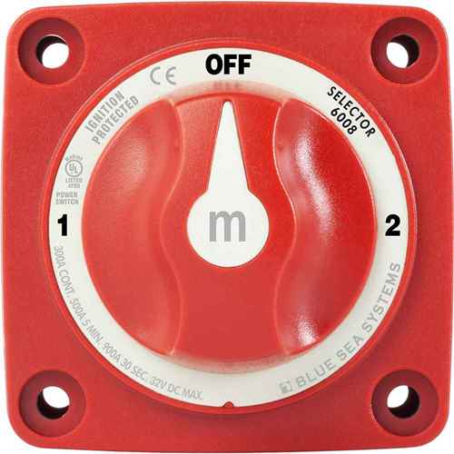 Buy Blue Sea Systems 6008 6008 M-Series Battery Switch 3 Position - Red -