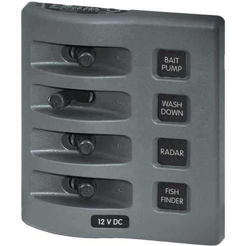 Buy Blue Sea Systems 4305 4305 WeatherDeck 12V DC Waterproof Switch Panel