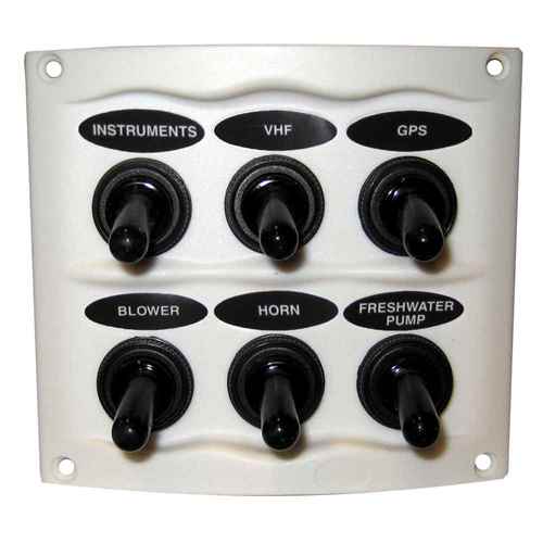 Buy Marinco 900-6WPW Waterproof Panel - 6 Switches - White - Marine