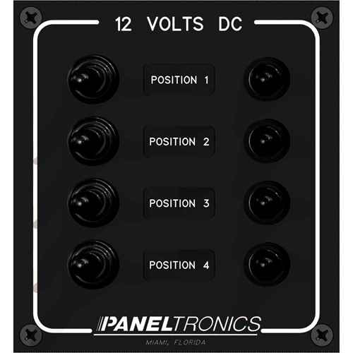 Buy Paneltronics 9960017B Waterproof Panel - DC 4-Position Toggle Switch &