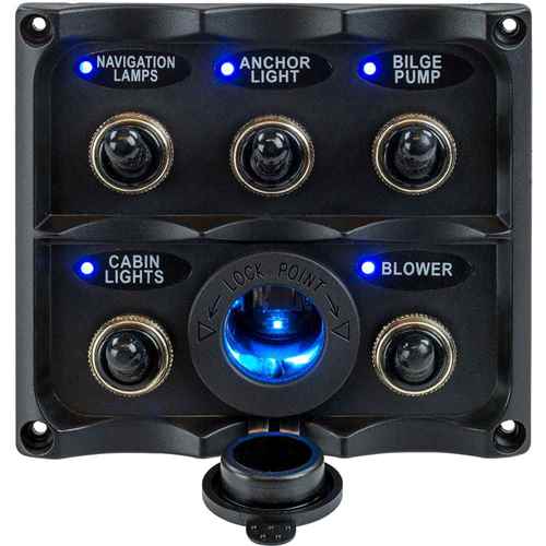 Buy Sea-Dog 424627-1 Water Resistant Toggle Switch Panel w/LED Power