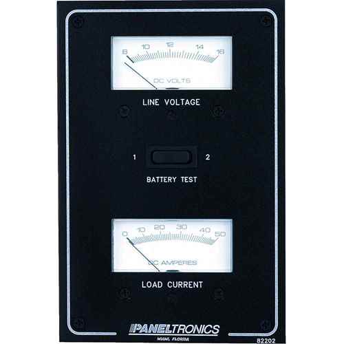 Buy Paneltronics 9982202B Standard DC Meter Panel w/Voltmeter & Ammeter -