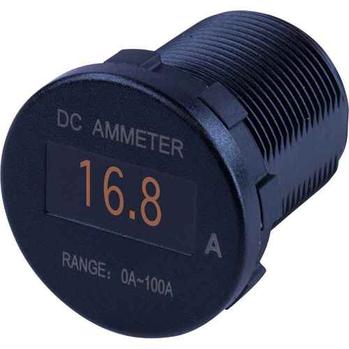 Buy Sea-Dog 421620-1 Round OLED DC Amp Meter - 0 Amp-100 Amp - Marine