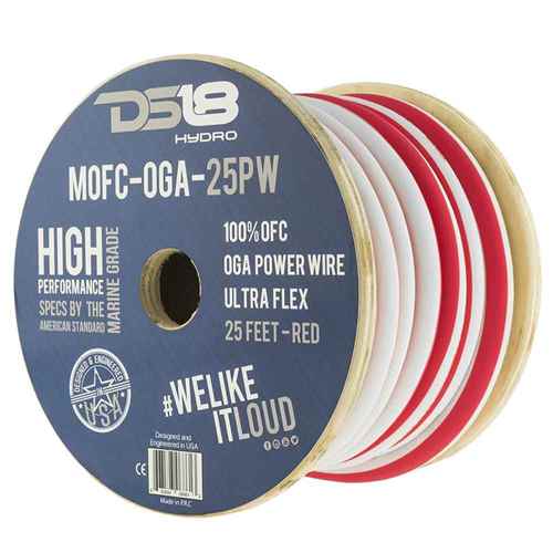 Buy DS18 MOFC0GA25P HYDRO Marine Grade OFC Power Wire GA - 25' Roll -