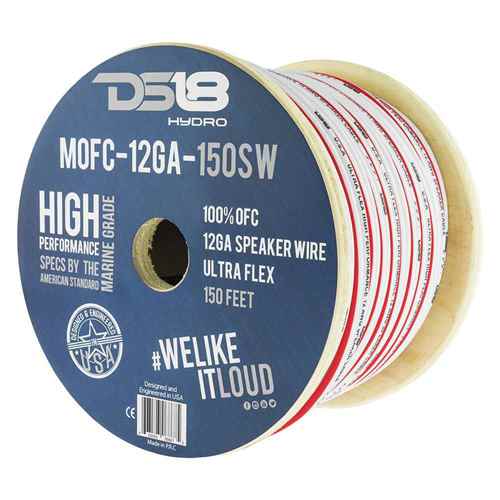 Buy DS18 MOFC12GA150SW HYDRO Marine Grade OFC Speaker Wire 12 GA - 150'
