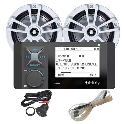 Buy Infinity INFMPK3000 R3000 Wake Stereo Package - Marine Audio Video