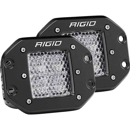 Buy RIGID Industries 212513 D-Series PRO - Flush Mount - Diffused - Pair -