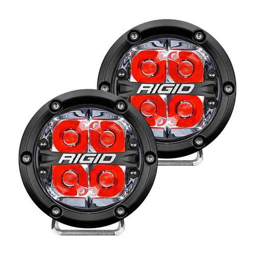 Buy RIGID Industries 36112 360-Series 4" LED Off-Road Spot Beam w/Red