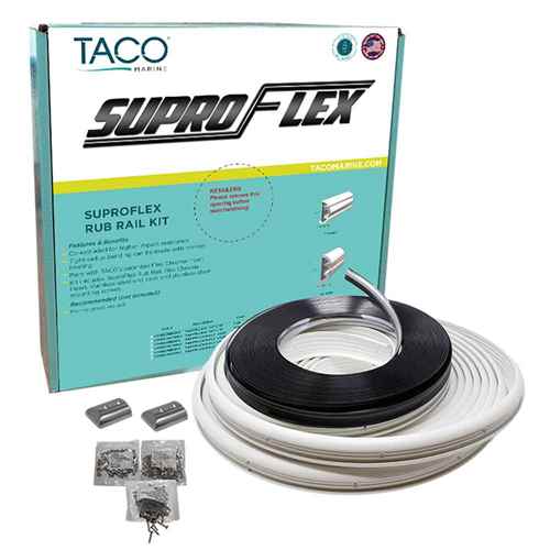Buy TACO Marine V11-9990WCM80-2 SuproFlex Rub Rail Kit - White w/Flex