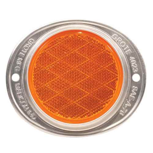  Buy Grote 40233-3 Oval Reflector Yellow - Towing Electrical Online|RV