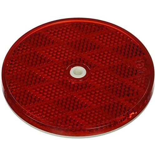  Buy Optronics RE-13RBP Round Reflector 3 3/16" Center Mount Red - Towing