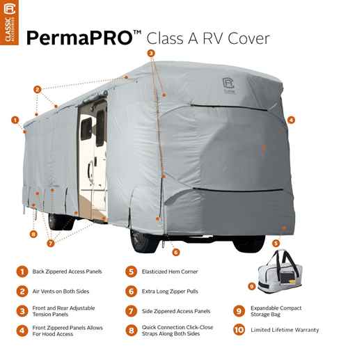 Buy Classic Accessories 70563 Deluxe Class A Cover 30-33 Ft - RV Covers