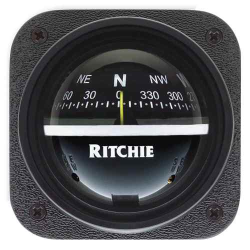 Buy Ritchie V-537 V-537 Explorer Compass - Bulkhead Mount - Black Dial -